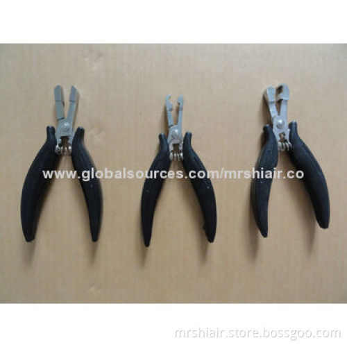 Extension Flat Plier for Cold Fusion I Tip Micro Ring Ez Weft loop Hair Accessories Tools Stainless